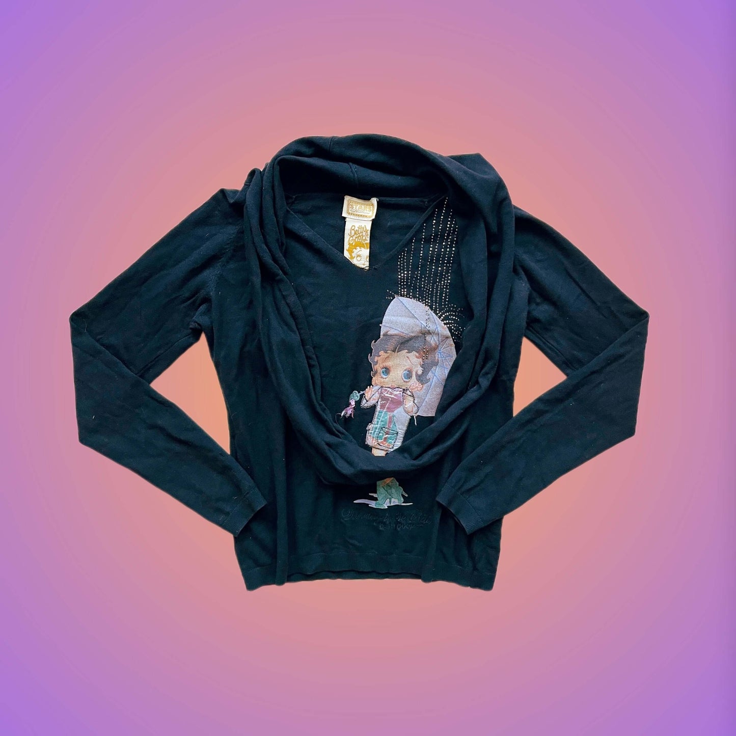LONG SLEEVE M BETTY BOOP from pliswholesale - Italian & euro Y2K supplier 💚
