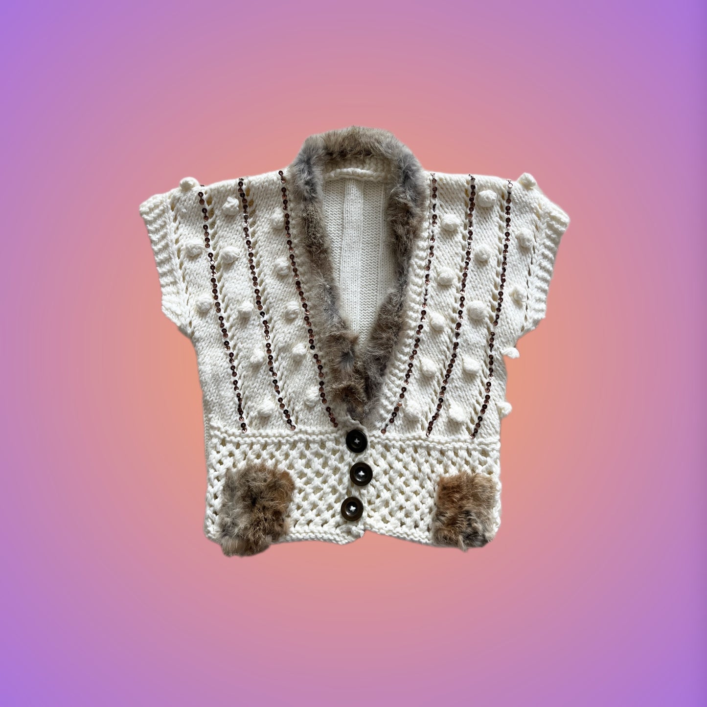 KNIT VEST S/M