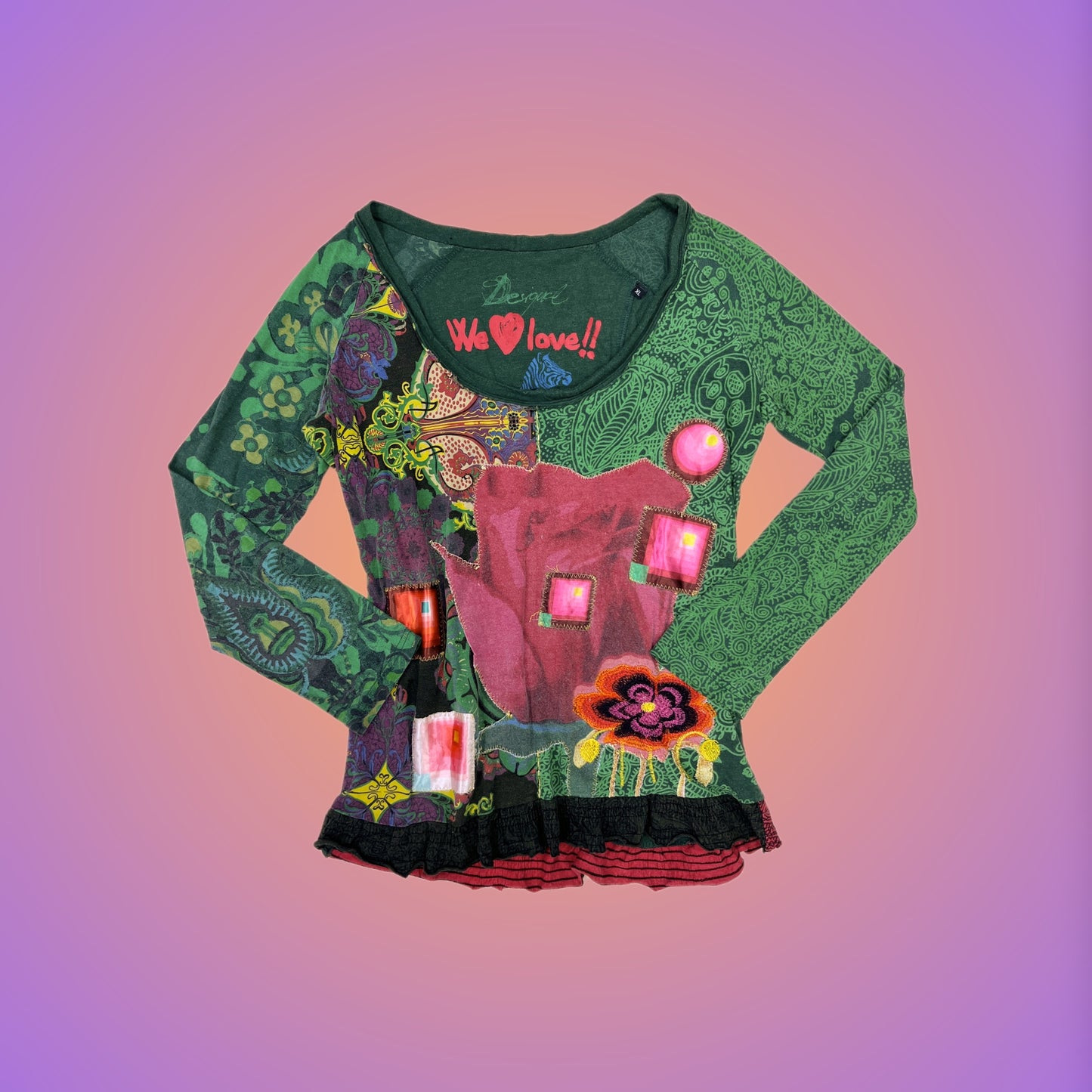 LONG SLEEVE L DESIGUAL from pliswholesale - Italian & euro Y2K supplier 💚