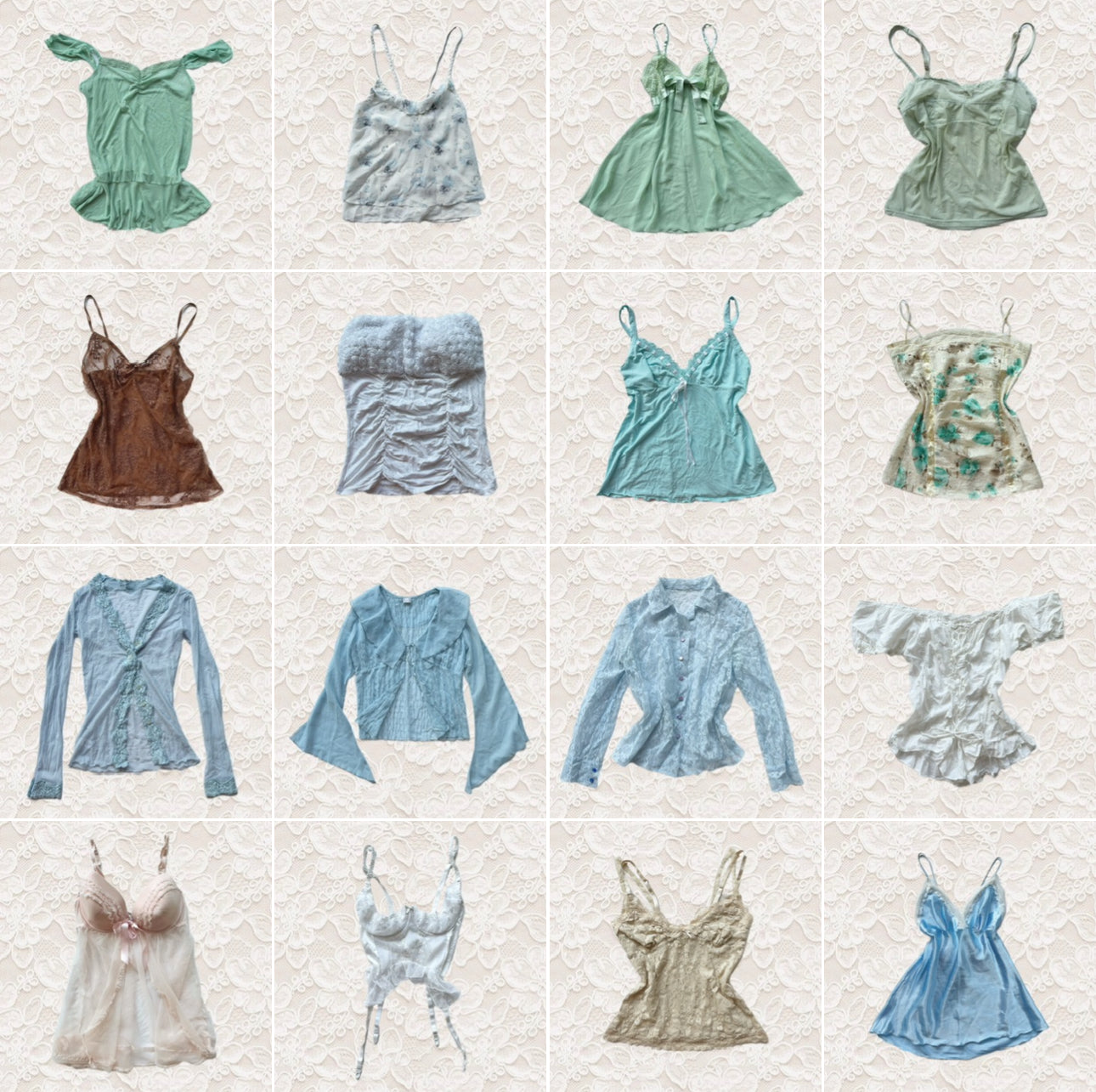 Y2K DREAMY BUNDLE x 44 PCS from pliswholesale - Italian & euro Y2K supplier 💚