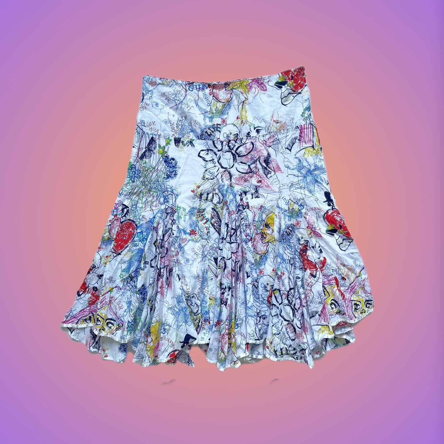 MIDI SKIRT S DESIGUAL from pliswholesale - Italian & euro Y2K supplier 💚