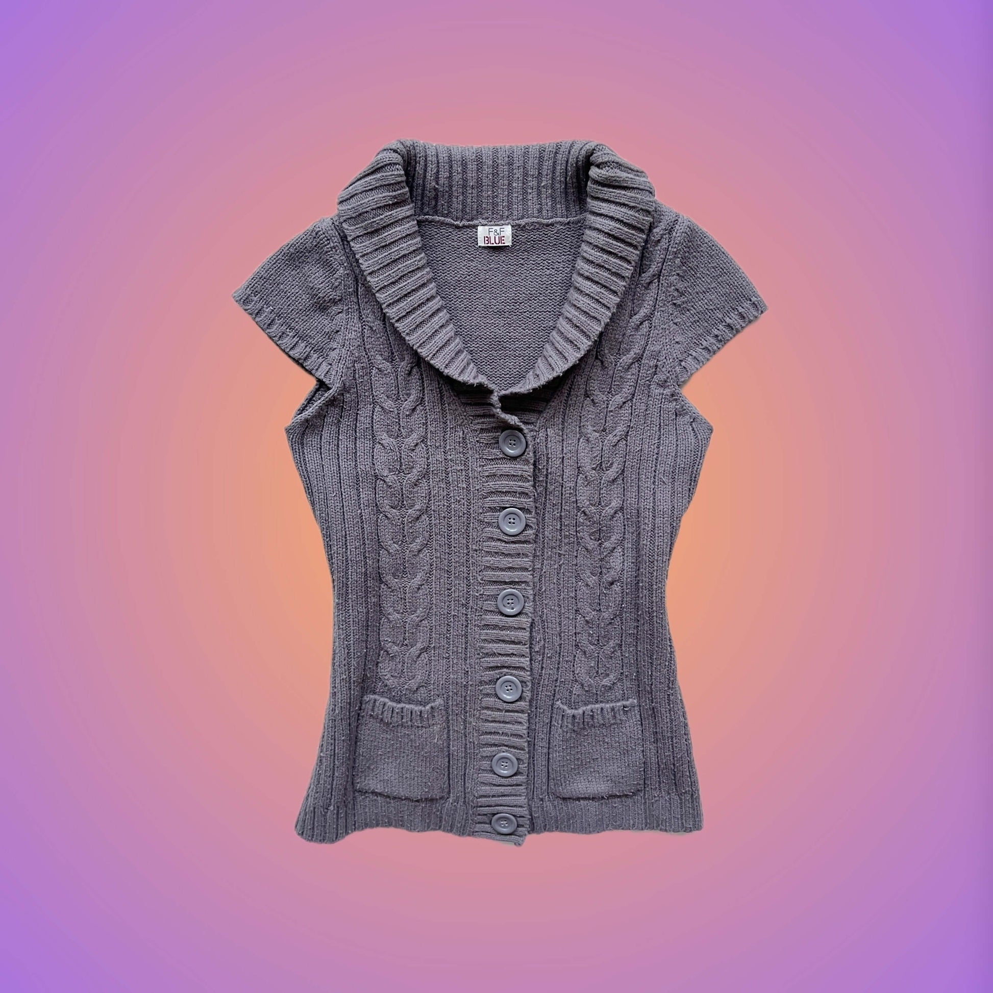 KNIT VEST M from pliswholesale - Italian & euro Y2K supplier 💚