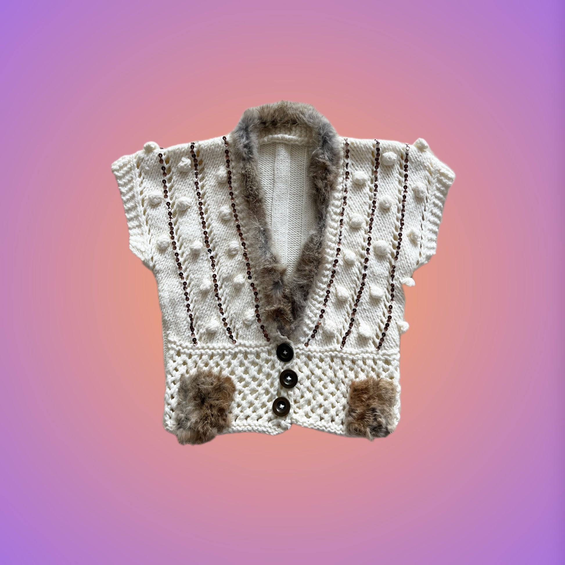 KNIT VEST S/M