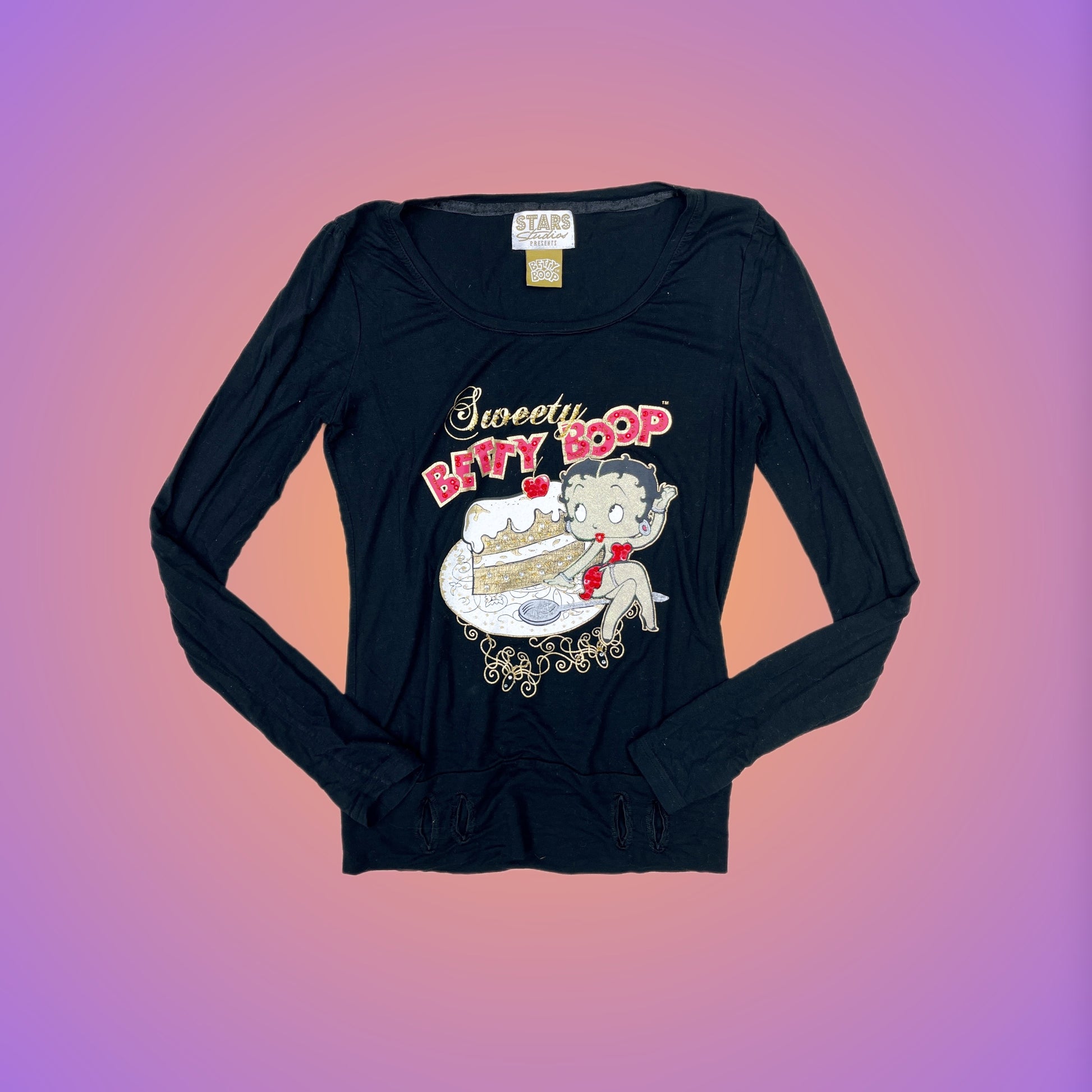 LONG SLEEVE M BETTY BOOP from pliswholesale - Italian & euro Y2K supplier 💚