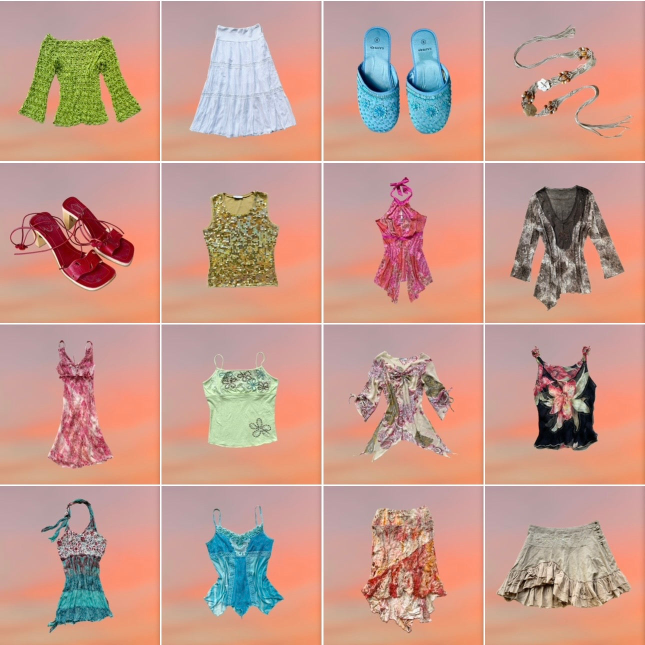 Y2K EURO SUMMER BUNDLE x44 PCS